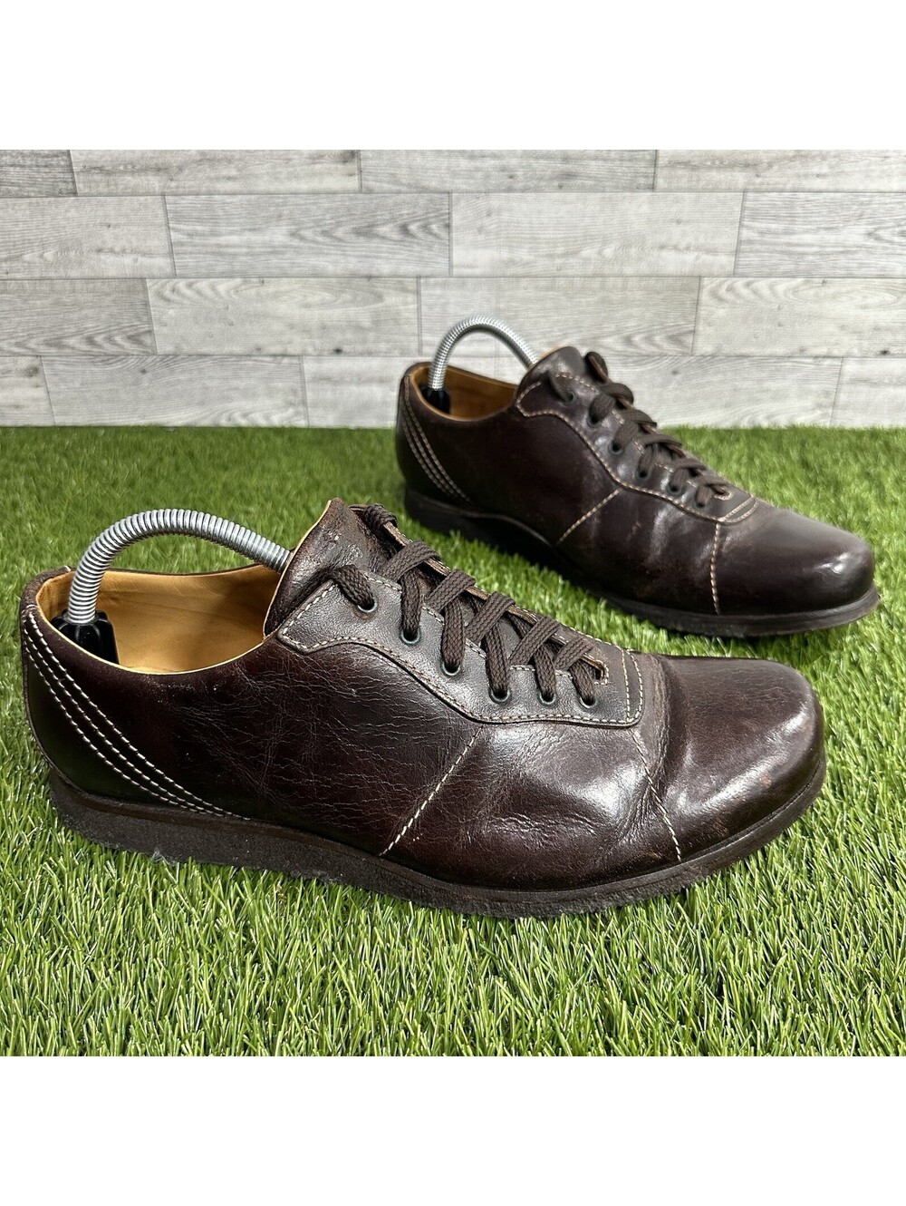 Authentic Vintage Ermenegildo Zegna Brown Shoe Sneakers Size 8.5 EE